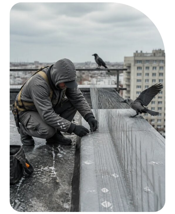 Защита от ворон под ключ в Балашихе по цене от 5127 р. | Сенат-Блш